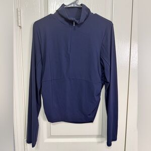 Athleta Transcend Half Zip Navy